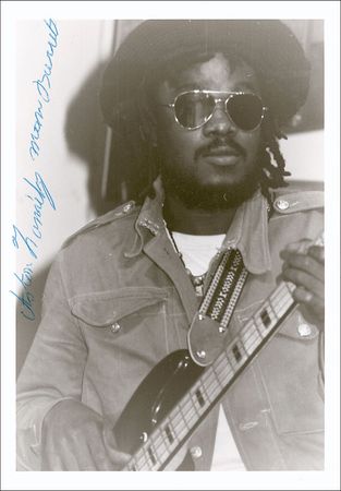 Lot #618 Bob Marley: Rare in-concert candids signed by Bob Marley and 'Family Man' Barrett - Image 2