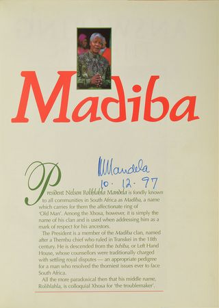 Lot #391 Nelson Mandela Book - Image 1
