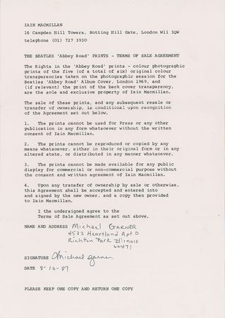 Lot #4020  Beatles Set of (5) Prints - Image 5