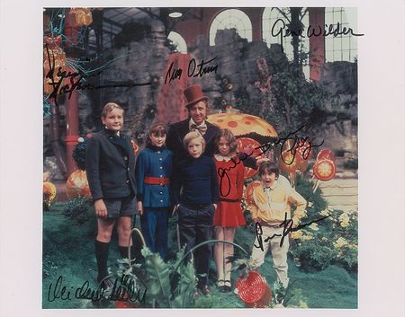 Lot #4389  Willy Wonka Cast Oversized Signed Photograph - Image 2