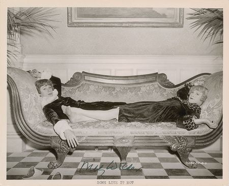 Lot #4387 Billy Wilder 'Some Like it Hot' Signed Photograph - Image 1