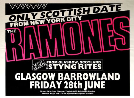 Lot #4222  Ramones Glasgow Oversized Poster - Image 2