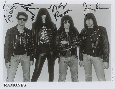 Lot #4226  Ramones Signed Photograph - Image 2