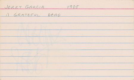 Lot #4093 Jerry Garcia Signature - Image 2