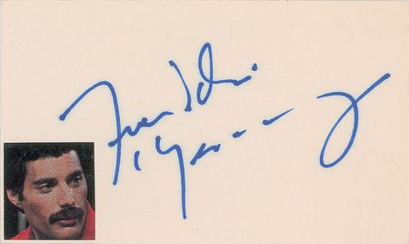 Lot #4195  Queen: Freddie Mercury Signature - Image 2