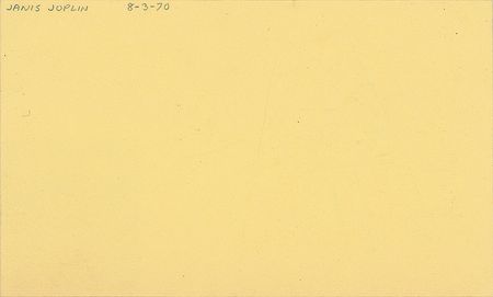 Lot #4111 Janis Joplin Signature - Image 2