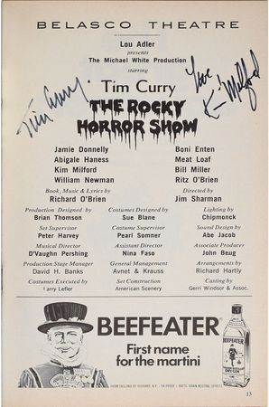 Lot #4373  Rocky Horror Picture Show Signed Playbill and Mask - Image 4