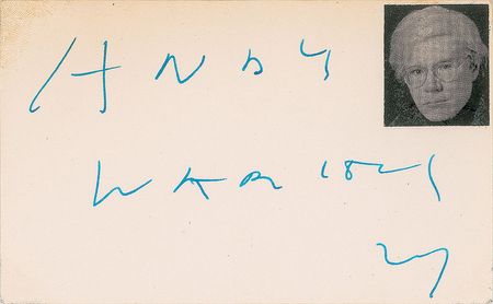 Lot #4542 Andy Warhol Signature - Image 2