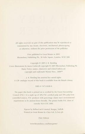 Lot #4441 J. K. Rowling Signed 'Harry Potter and the Half-Blood Prince' Book - Image 5