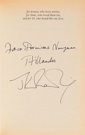 Lot #4436 J. K. Rowling Signed 'Harry Potter and the Philosopher's Stone' Book - Image 1