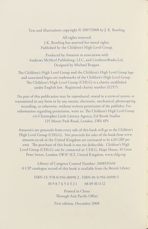 Lot #4448 J. K. Rowling Signed 'The Tales of Beedle the Bard' Deluxe Edition Book - Image 3