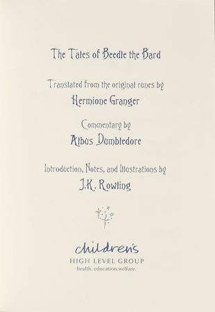 Lot #4448 J. K. Rowling Signed 'The Tales of Beedle the Bard' Deluxe Edition Book - Image 4