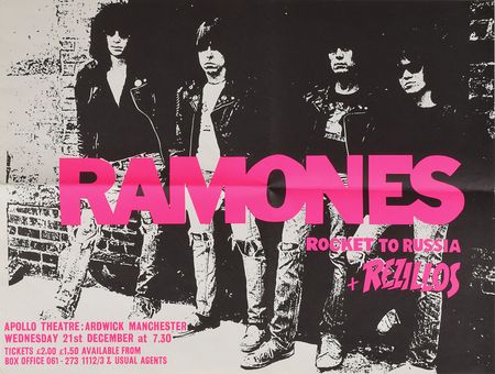 Lot #4233  Ramones Set of (8) Circa 1970s Tickets, Programs, and Handbills - Image 3