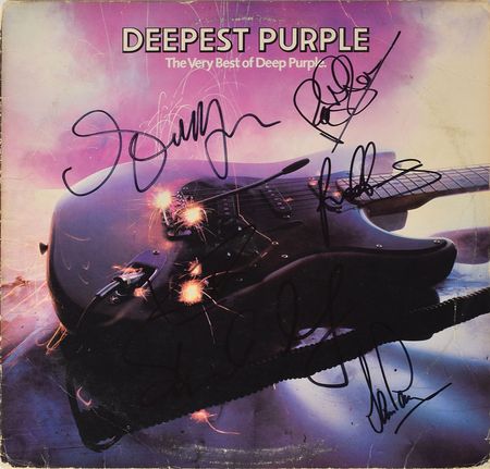 Lot #4172  Deep Purple Signed Album