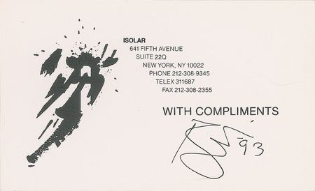 Lot #4168 David Bowie Signed Card - Image 2