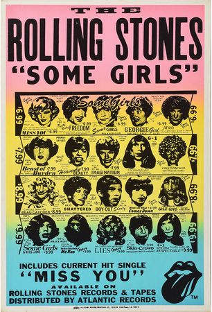 Lot #4071  Rolling Stones Banned 'Some Girls' Promo Poster - Image 1