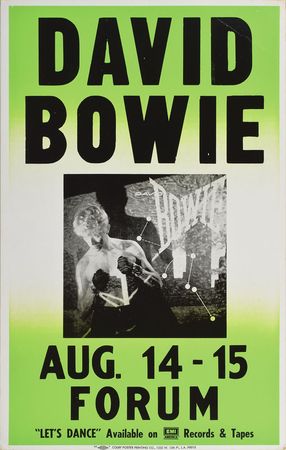 Lot #4165 David Bowie LA Forum Concert Poster - Image 2