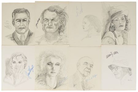 Lot #4334  Celebrity Collection of (25) Signed Sketches - Image 3