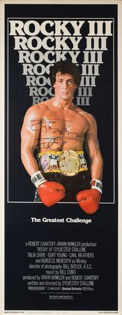 Lot #4473  Rocky III Signed Poster - Image 2