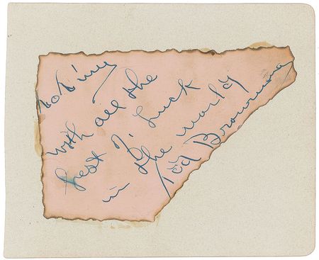 Lot #4339  Dracula: Tod Browning Signature - Image 1