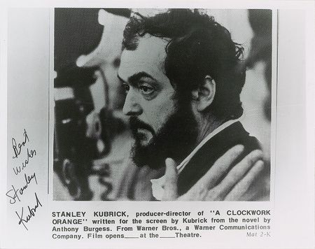 Lot #4359 Stanley Kubrick Signed Photograph - Image 2