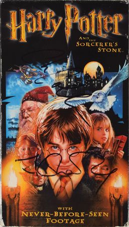 Lot #4445 J. K. Rowling and Chris Columbus Signed Harry Potter VHS - Image 2