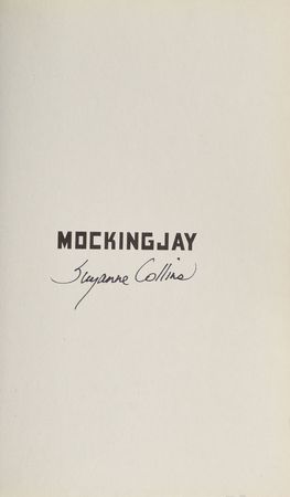 Lot #4469  Mockjay: Suzanne Collins Pair of Signed Books - Image 3