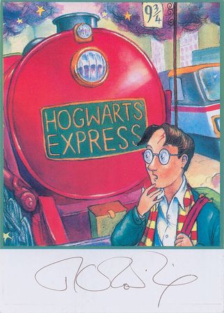 Lot #4446 J. K. Rowling Signed Hogwarts Express Card - Image 2