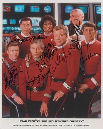 Lot #4418  Star Trek VI Signed Photograph - Image 1