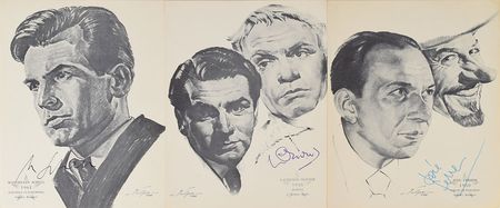 Lot #4325  Academy Award Winners Set of (3) Signed Volpe Prints: Olivier, Ferrer, Schell - Image 2