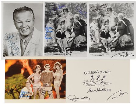 Lot #4401  Gilligan's Island Set of (5) Signed Items - Image 1