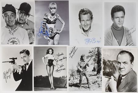Lot #4398  Classic Television Set of (17) Signed Photographs - Image 1