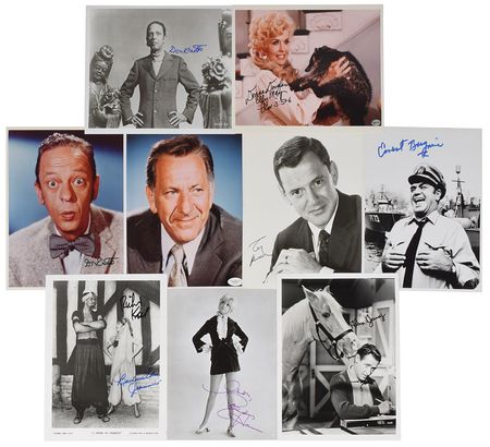 Lot #4398  Classic Television Set of (17) Signed Photographs - Image 2