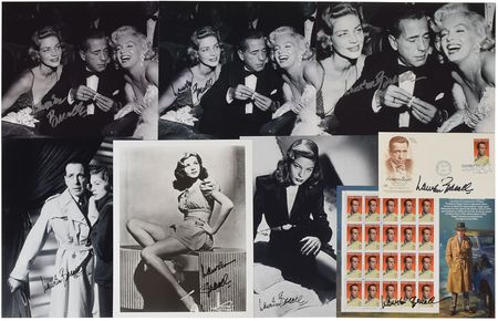 Lot #4329 Lauren Bacall Set of (8) Signed Items - Image 2