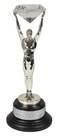 Lot #4047 Ringo Starr's 2008 World Music Award - Image 1