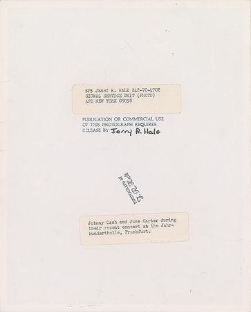 Lot #4058 Johnny and June Cash Original Vintage Photograph - Image 2