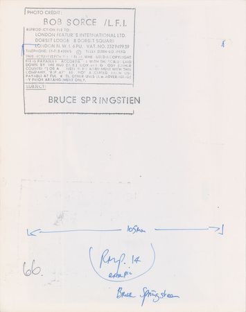 Lot #4203 Bruce Springsteen Original Vintage Photograph - Image 2
