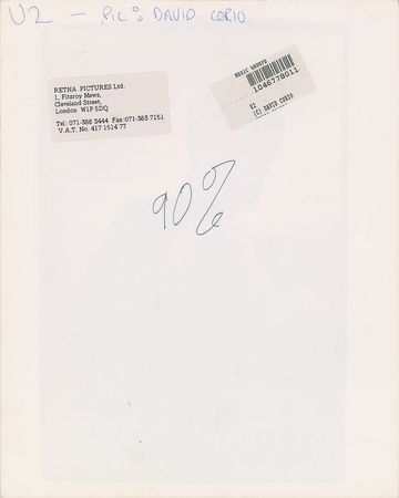 Lot #4277  U2: Bono and The Edge Pair of Original Vintage Photographs - Image 3