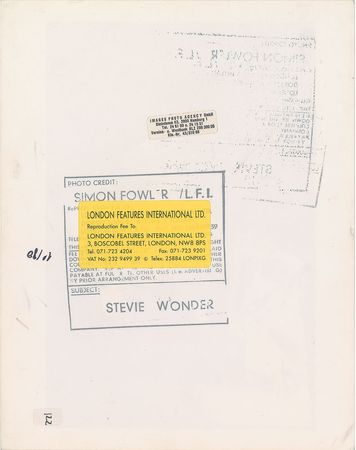 Lot #4152 Stevie Wonder Original Vintage Photograph - Image 2