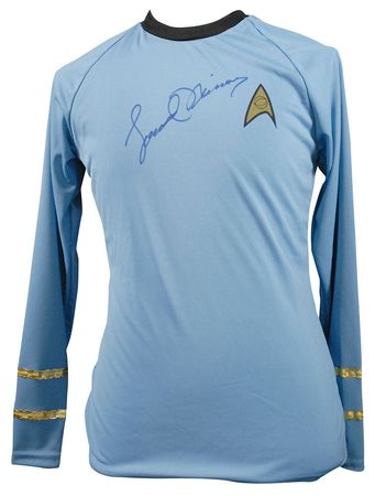 Lot #4419  Star Trek: Leonard Nimoy Signed Uniform Top - Image 2