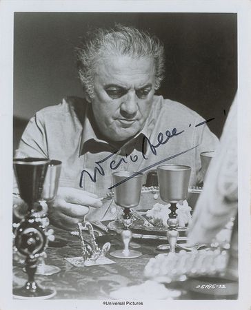 Lot #4496 Federico Fellini Signed Photograph - Image 2