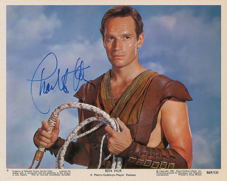 Lot #4501 Charlton Heston Signed Photograph - Image 2