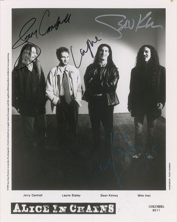 Lot #4280  Alice in Chains Signed Photograph - Image 2