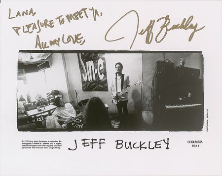 Lot #4281 Jeff Buckley Signed Photograph - Image 2