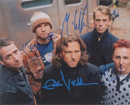 Lot #4284  Pearl Jam Signed Photograph - Image 3