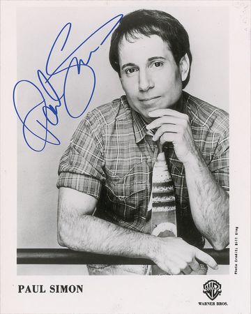 Lot #4198 Paul Simon Signed Photograph - Image 2