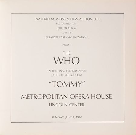 Lot #4118 The Who 1970 Tommy Program - Image 2