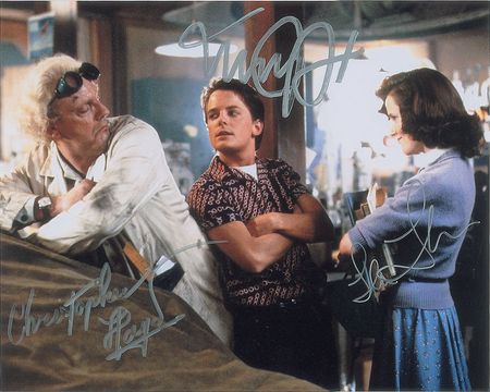 Lot #4449  Back to the Future Signed Photograph - Image 2