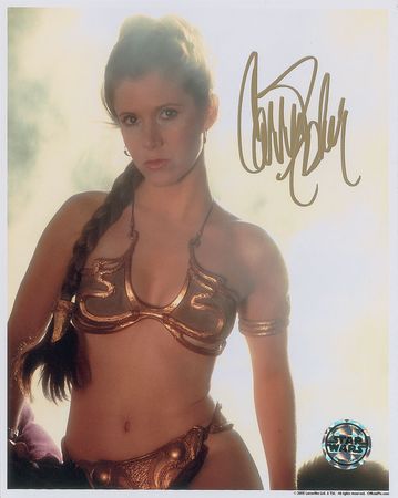 Lot #4426 Carrie Fisher Signed Photograph - Image 2