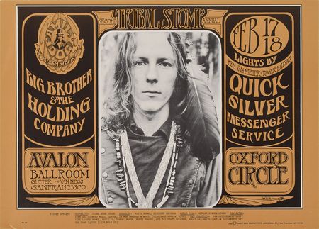 Lot #4107 Janis Joplin and Big Brother and The Holding Company 1967 Poster - Image 1